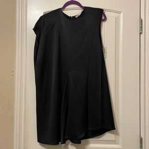 Zara Asymmetrical Satin Mini